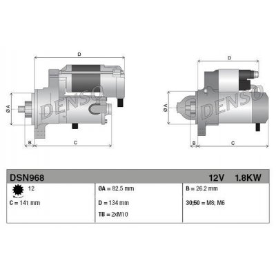 Denso DSN968 startér 4280004600