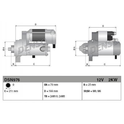 Denso DSN976 startér 4280005950