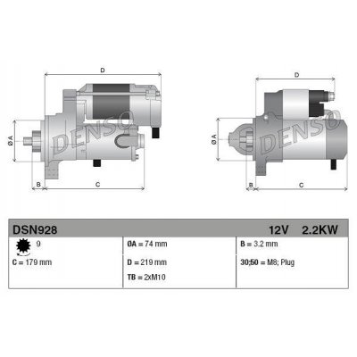 Denso DSN928 startér 4280007850